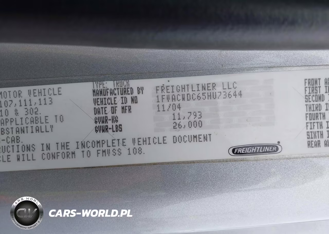 2005 Freightliner M2 106 Medium Duty VIN:1FVACWDC65HU73644 - 8