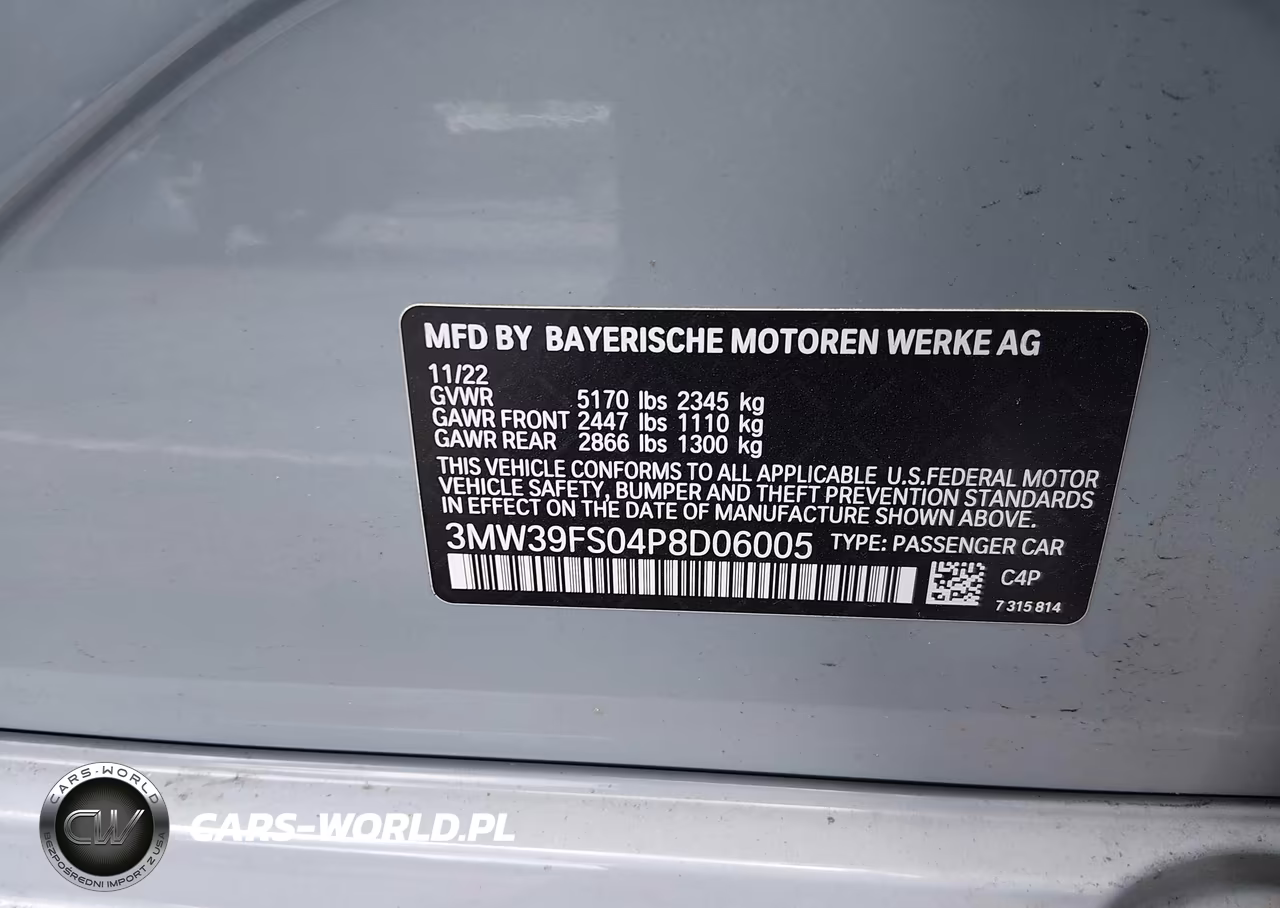 2023 BMW 330E xDrive VIN:3MW39FS04P8D06005 - 9