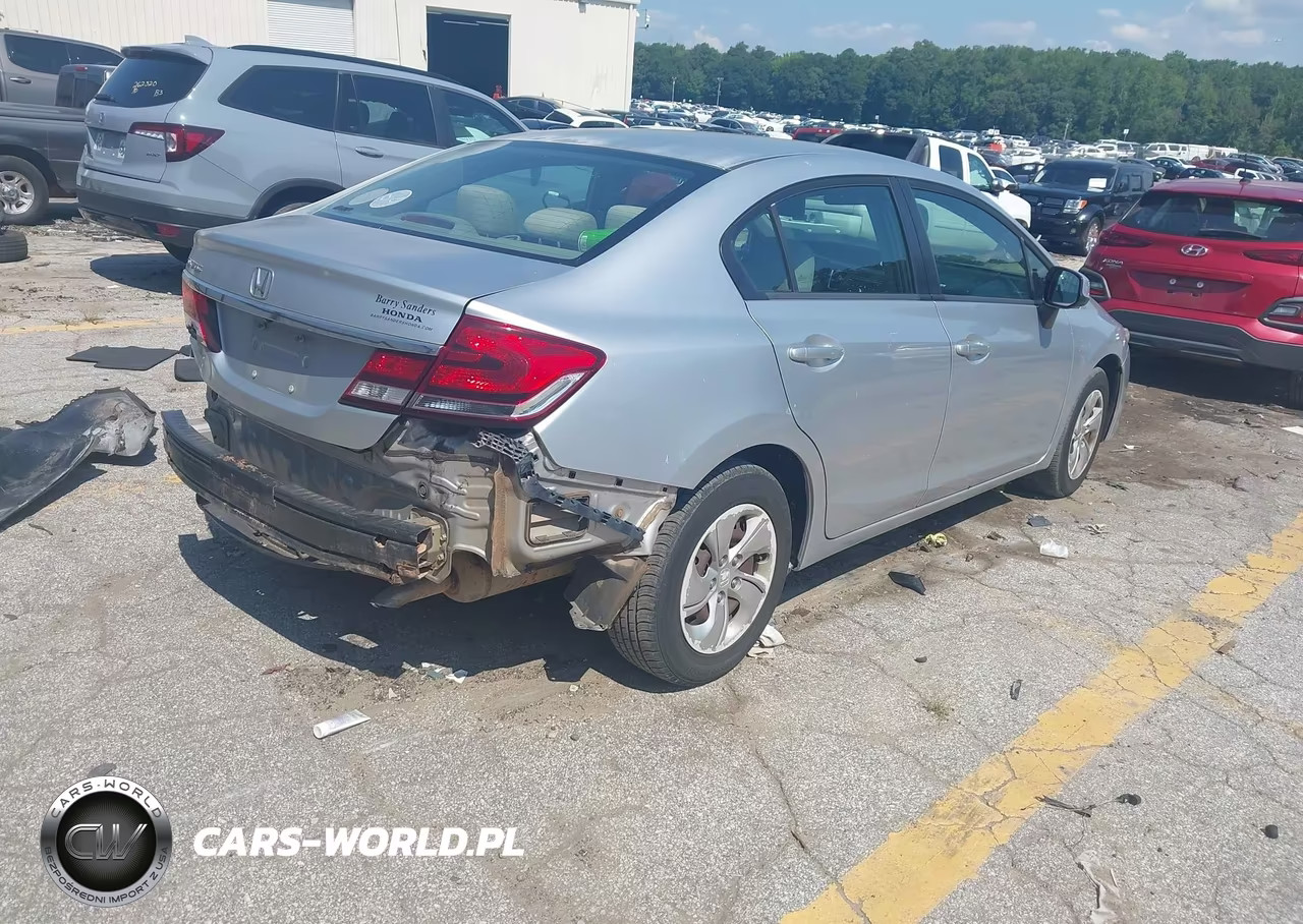 2013 Honda Civic Lx VIN:2HGFB2F54DH571996 - 4
