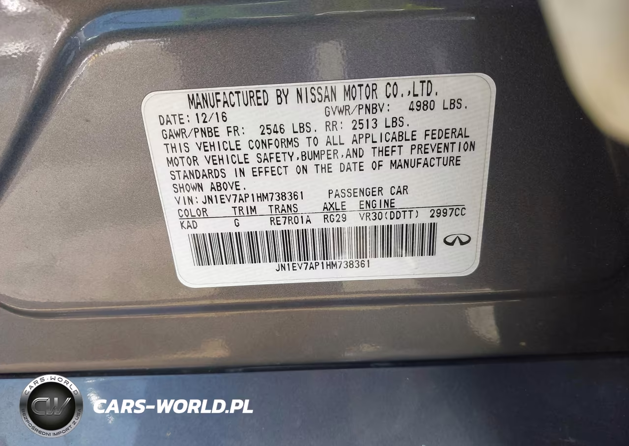 2017 Infiniti Q50 3.0T Premium VIN:JN1EV7AP1HM738361 - 9