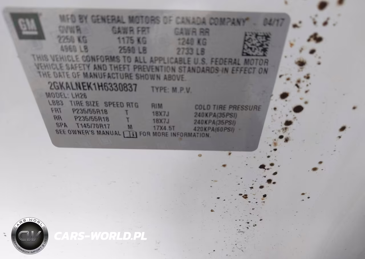 2017 GMC Terrain Sle-2 VIN:2GKALNEK1H6330837 - 9