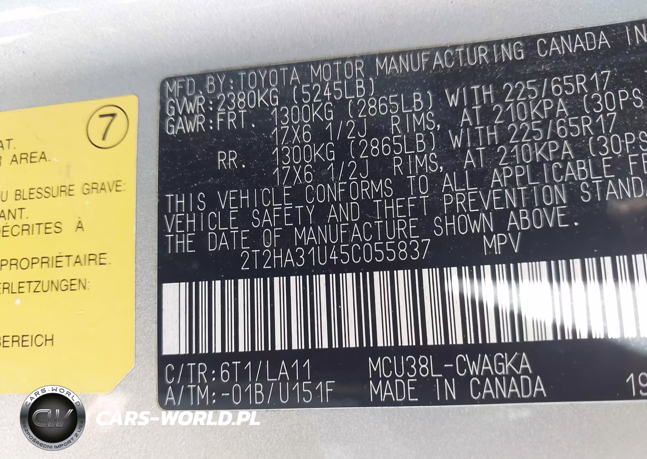 2005 Lexus Rx 330 VIN:2T2HA31U45C055837 - 9