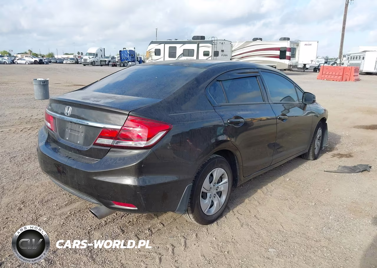 2013 Honda Civic Lx VIN:2HGFB2F59DH536709 - 4