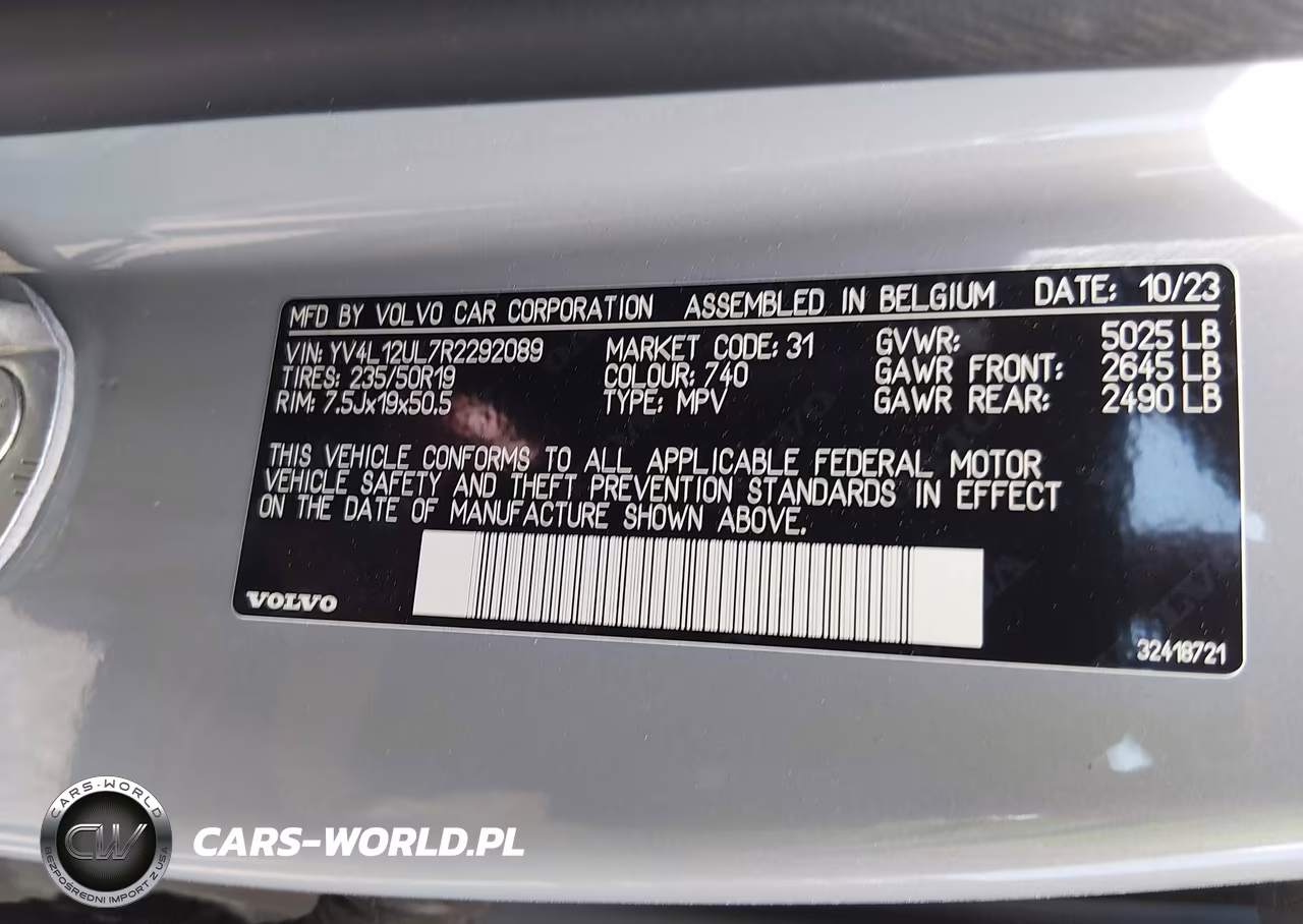 2024 Volvo Xc40 B5 Plus Dark Theme VIN:YV4L12UL7R2292089 - 9