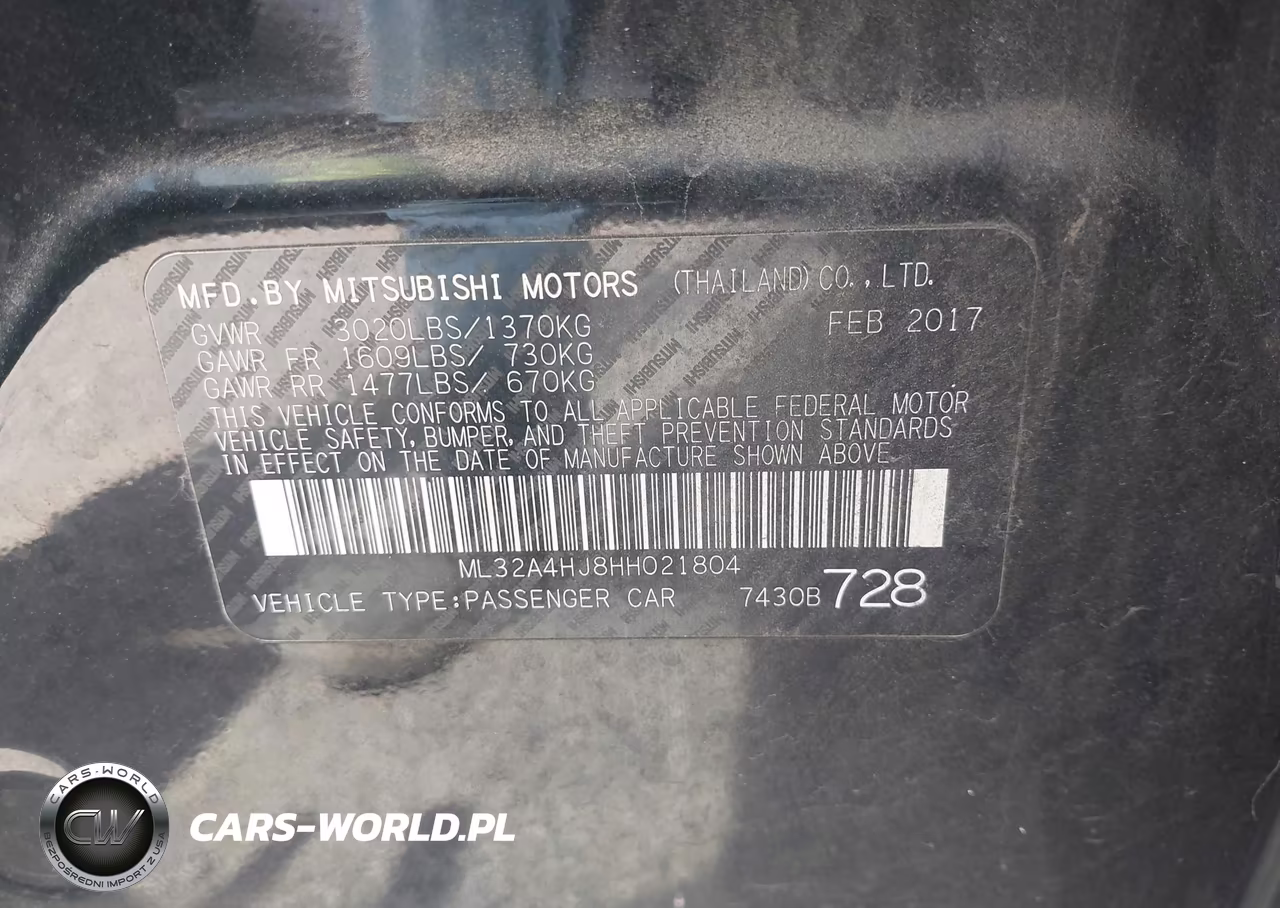 2017 Mitsubishi Mirage Se VIN:ML32A4HJ8HH021804 - 9