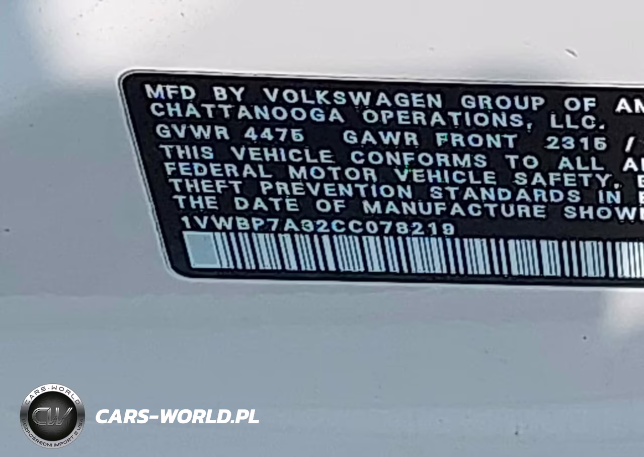 2012 Volkswagen Passat 2.5L Se VIN:1VWBP7A32CC078219 - 9