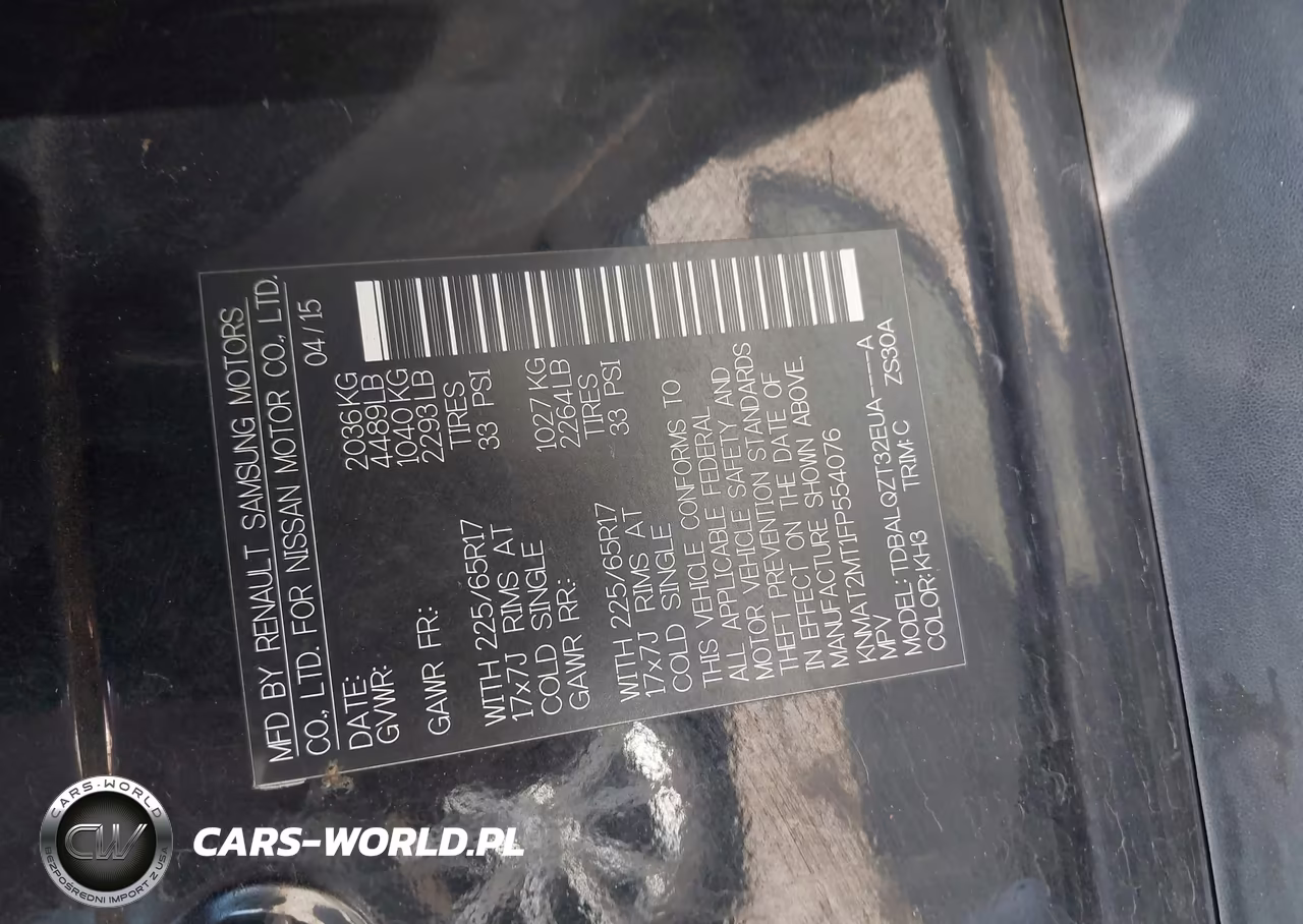 2015 Nissan Rogue Sv VIN:KNMAT2MT1FP554076 - 9