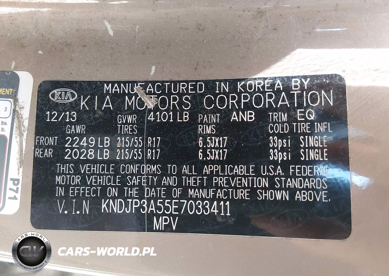 2014 Kia Soul + VIN:KNDJP3A55E7033411 - 9