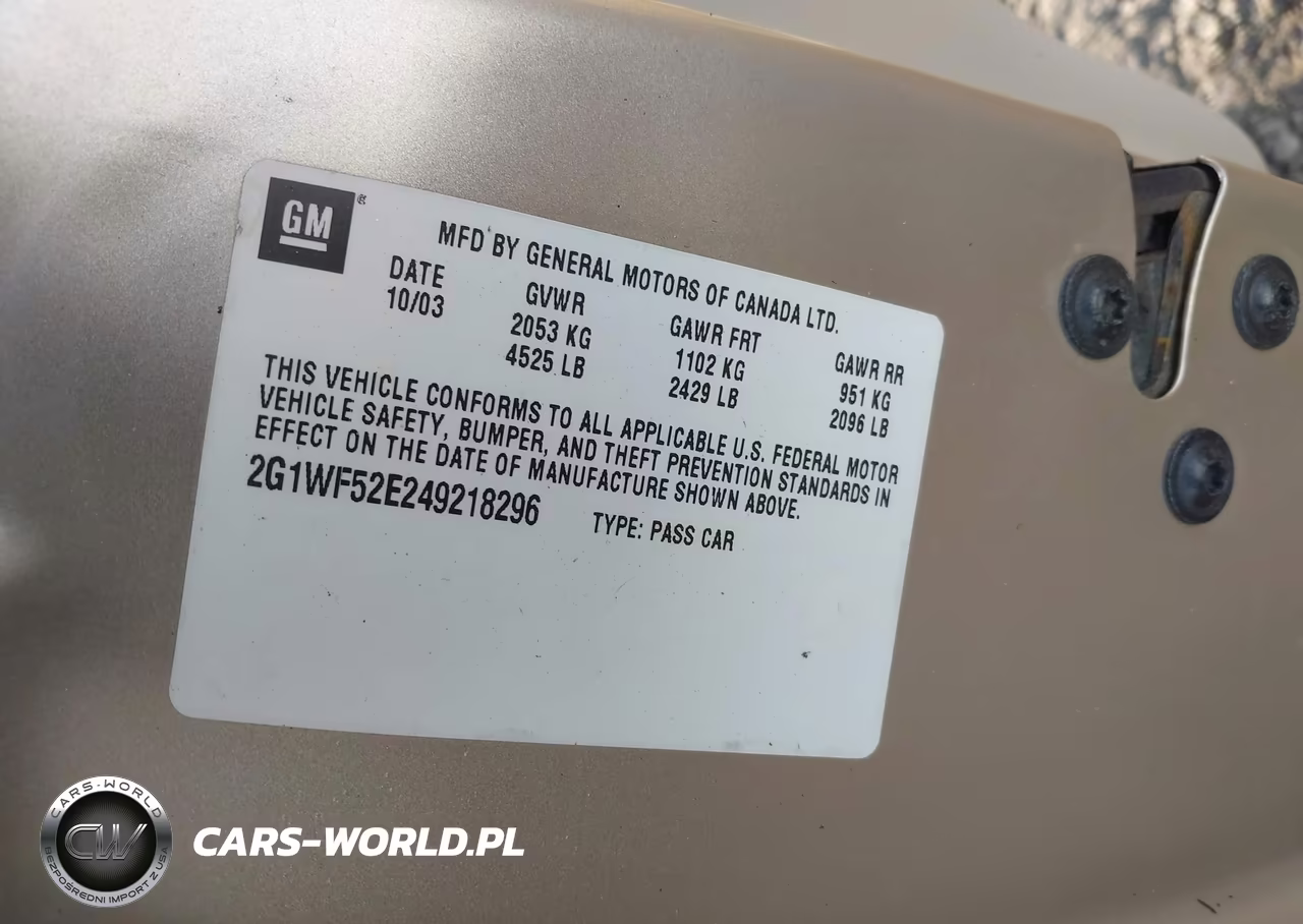 2004 Chevrolet Impala VIN:2G1WF52E249218296 - 9