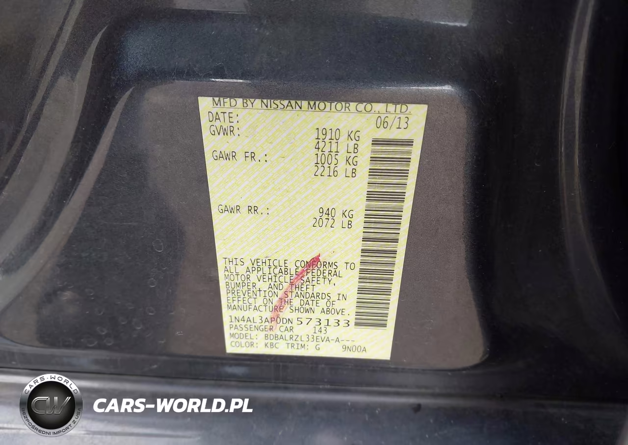2013 Nissan Altima 2.5 S VIN:1N4AL3AP0DN573133 - 9