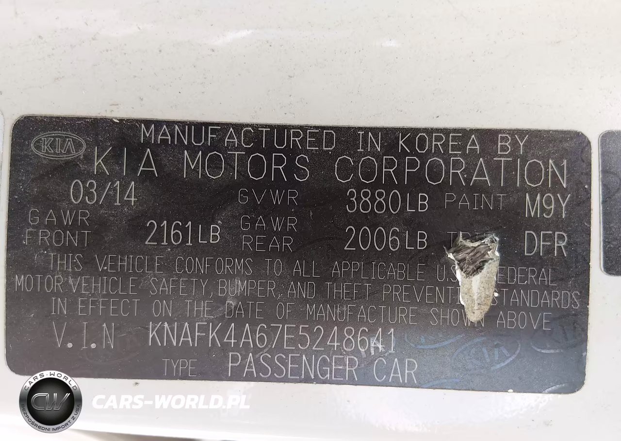 2014 Kia Forte Lx VIN:KNAFK4A67E5248641 - 9