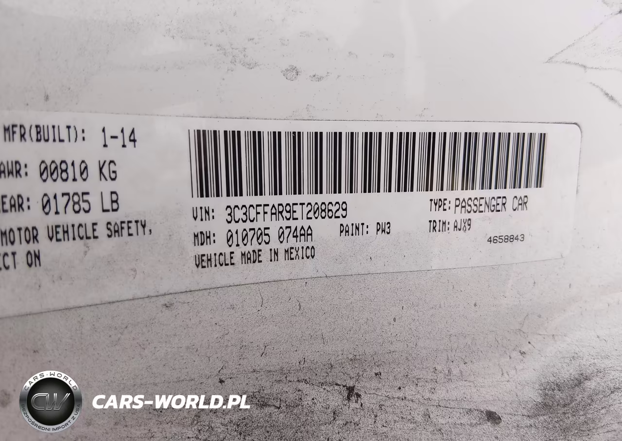2014 Fiat 500 Pop VIN:3C3CFFAR9ET208629 - 9