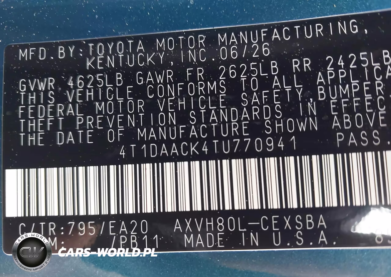 2026 Toyota Camry Se VIN:4T1DAACK4TU770941 - 9