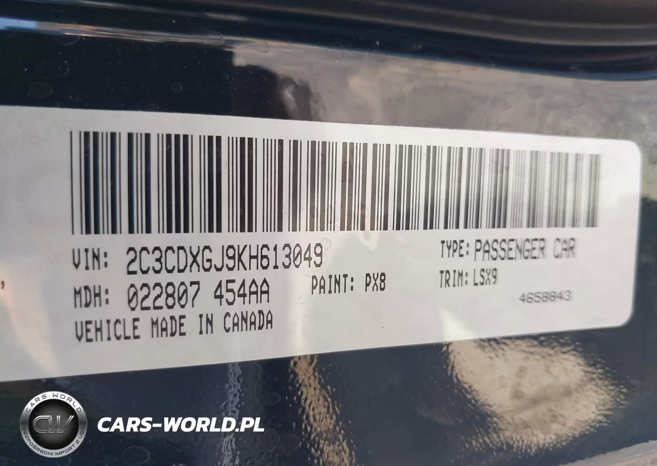 2019 Dodge Charger Scat Pack Rwd VIN:2C3CDXGJ9KH613049 - 9
