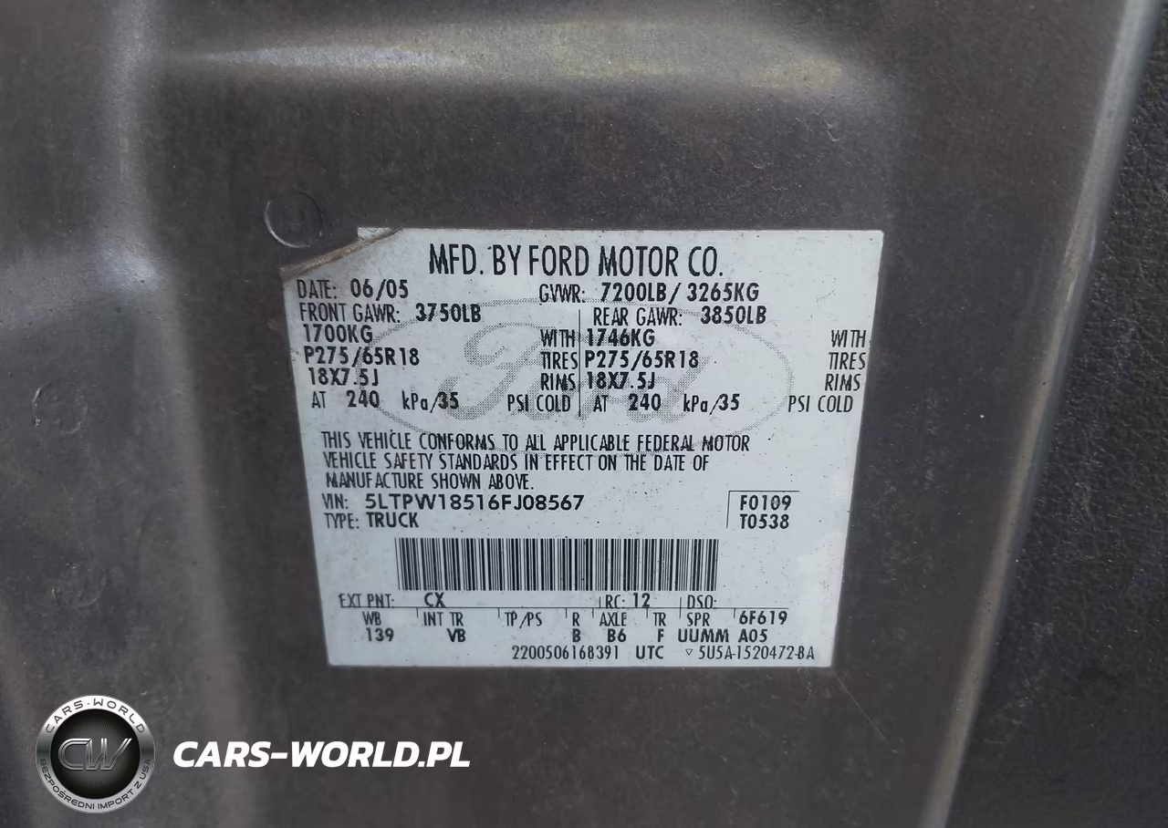 2006 Lincoln Mark Lt VIN:5LTPW18516FJ08567 - 9