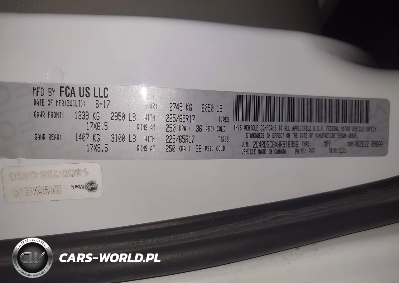 2017 Dodge Grand Caravan Sxt VIN:2C4RDGCGXHR818396 - 9