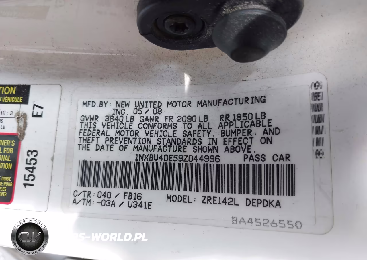 2009 Toyota Corolla Le VIN:1NXBU40E59Z044996 - 9