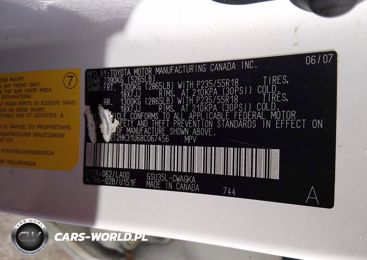 2008 Lexus Rx 350 VIN:2T2HK31U68C067456 - 9