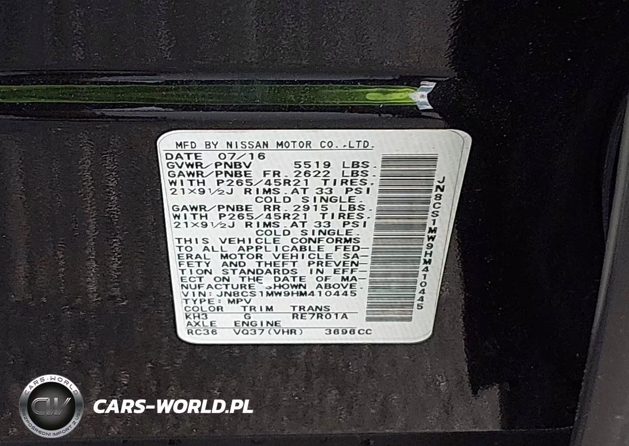 2017 Infiniti Qx70 VIN:JN8CS1MW9HM410445 - 9