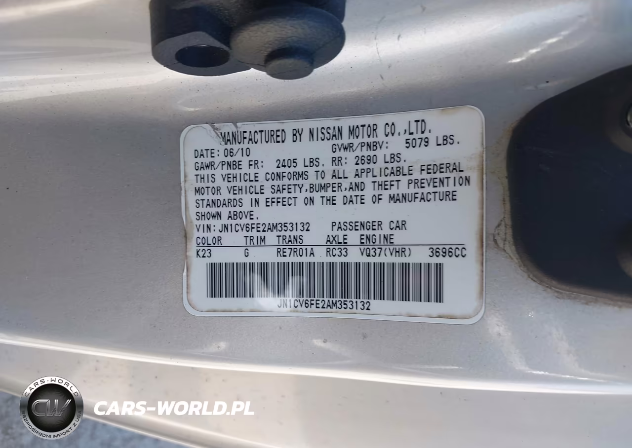 2010 Infiniti G37 VIN:JN1CV6FE2AM353132 - 9