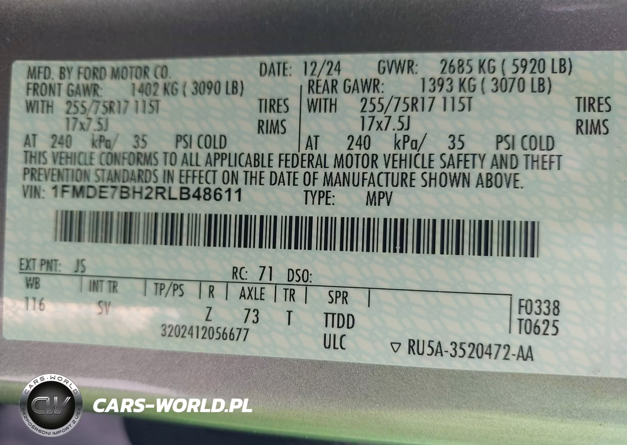 2024 Ford Bronco Big Bend VIN:1FMDE7BH2RLB48611 - 9