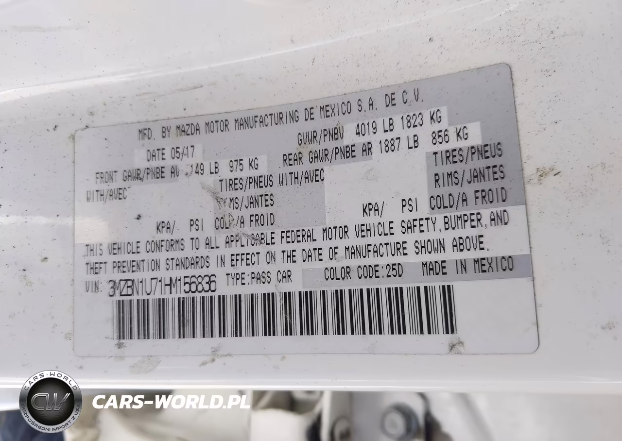 2017 Mazda Mazda3 Sport VIN:3MZBN1U71HM156836 - 9