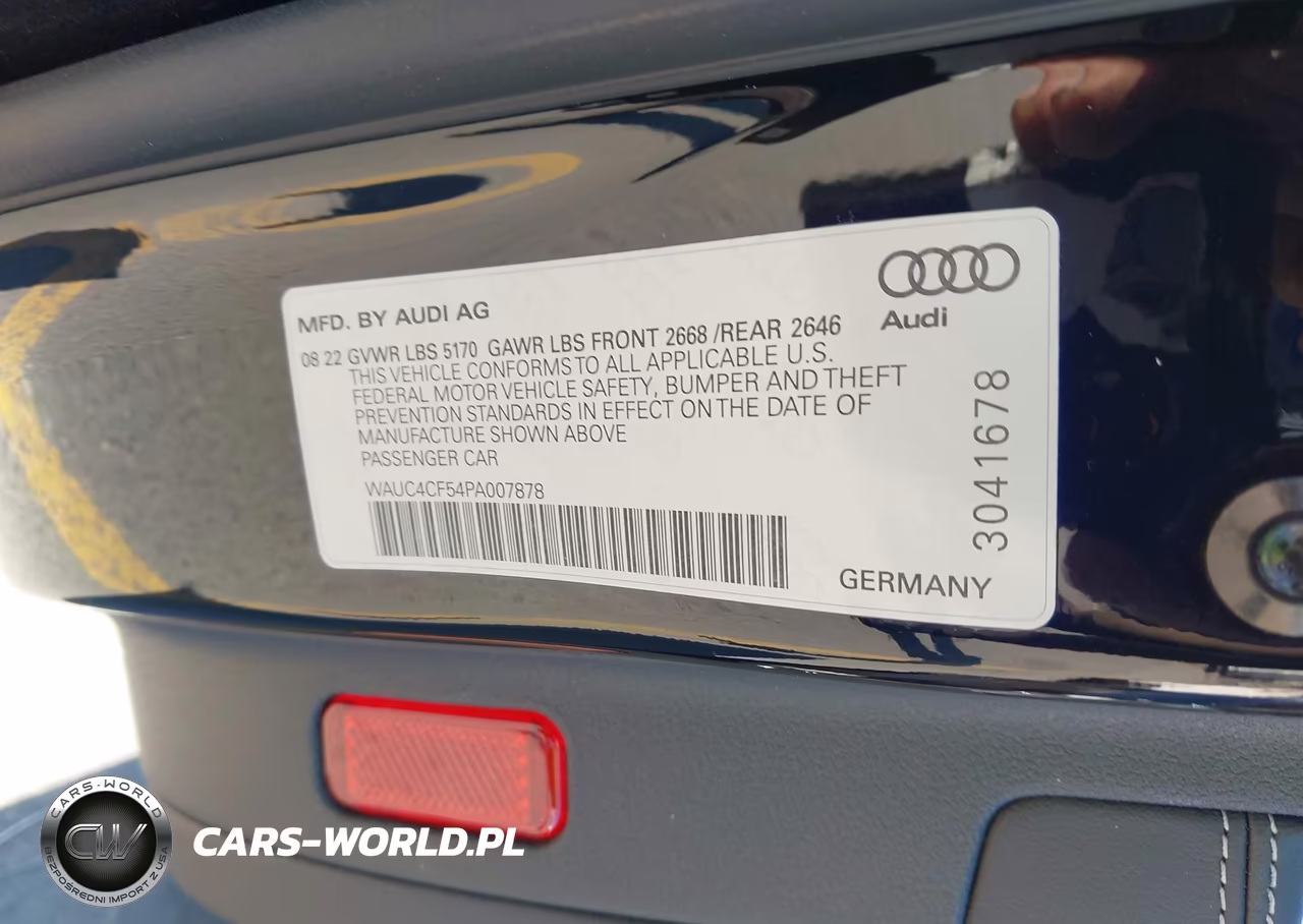 2023 Audi S5 Sportback Premium Plus Tfsi Quattro Tiptronic VIN:WAUC4CF54PA007878 - 9