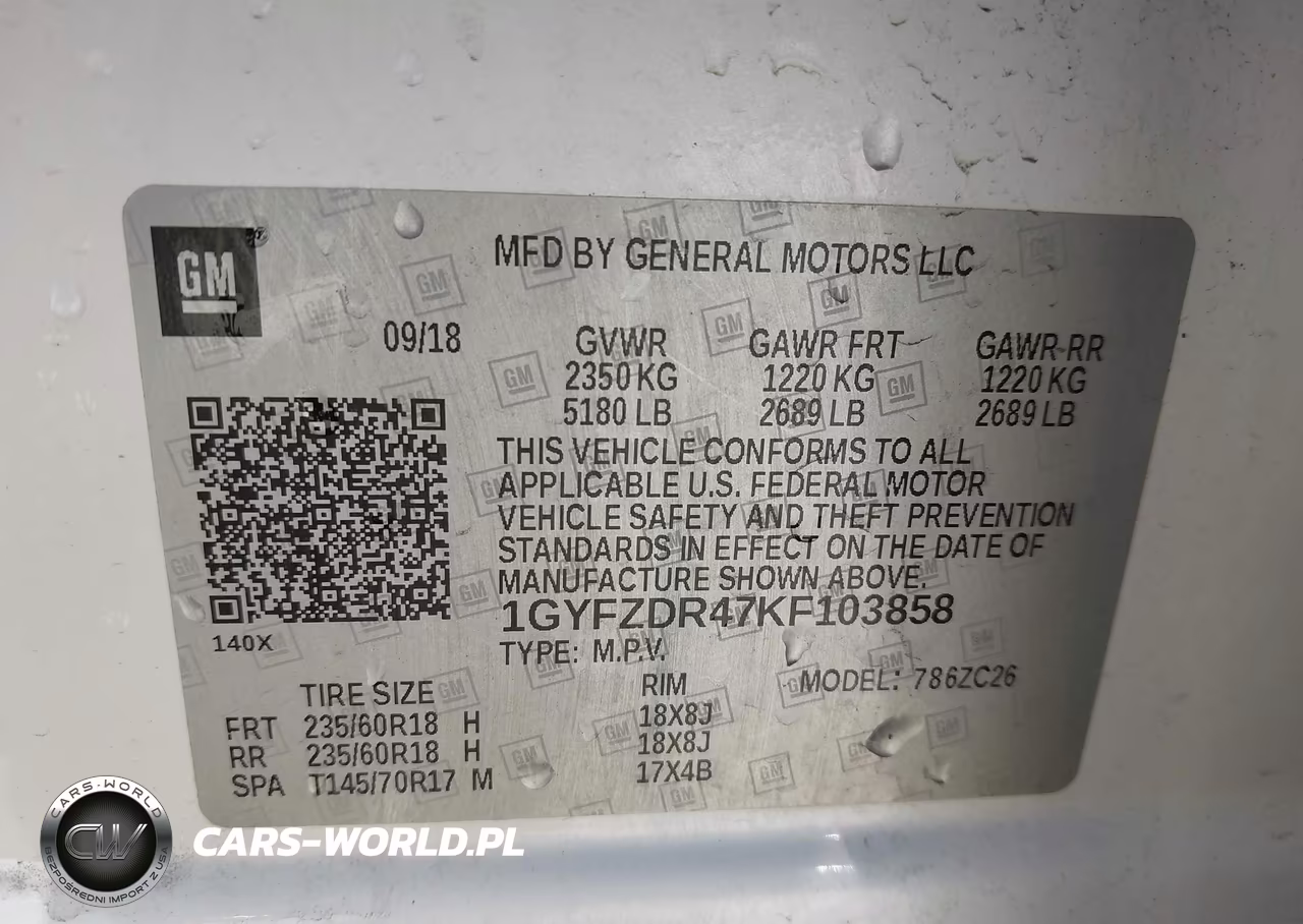 2019 Cadillac Xt4 Premium Luxury VIN:1GYFZDR47KF103858 - 9