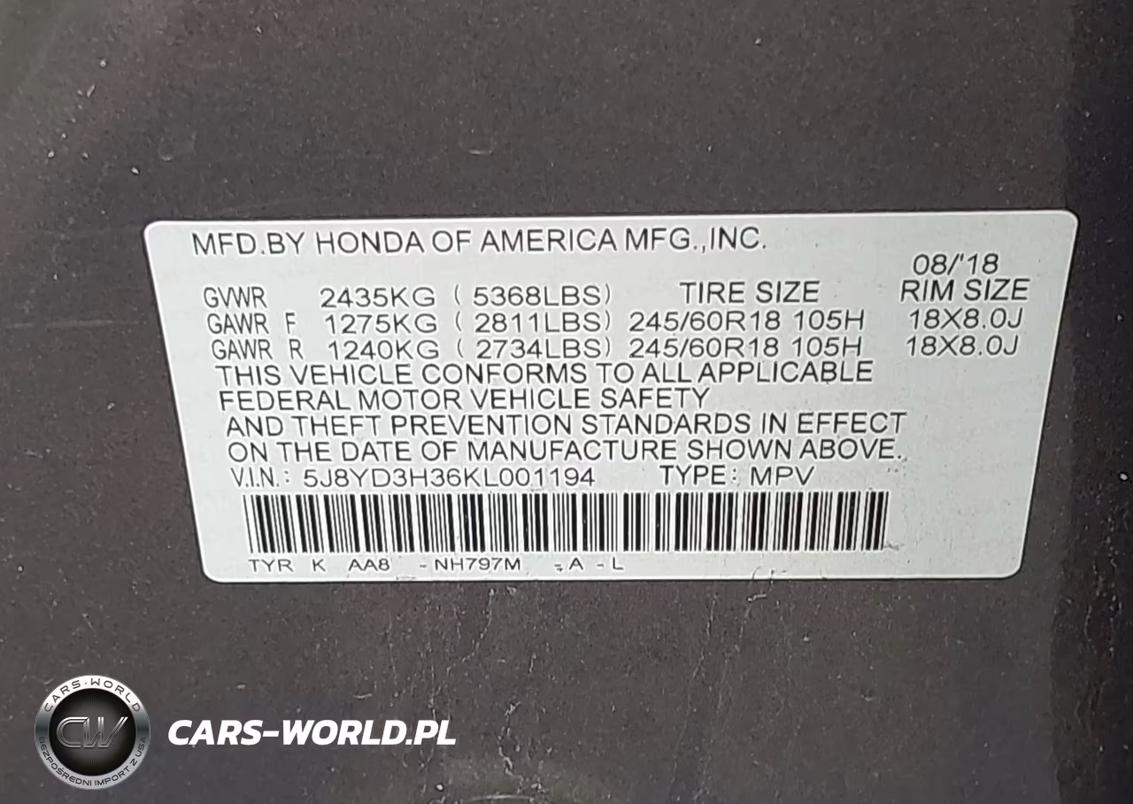 2019 Acura Mdx Standard VIN:5J8YD3H36KL001194 - 9