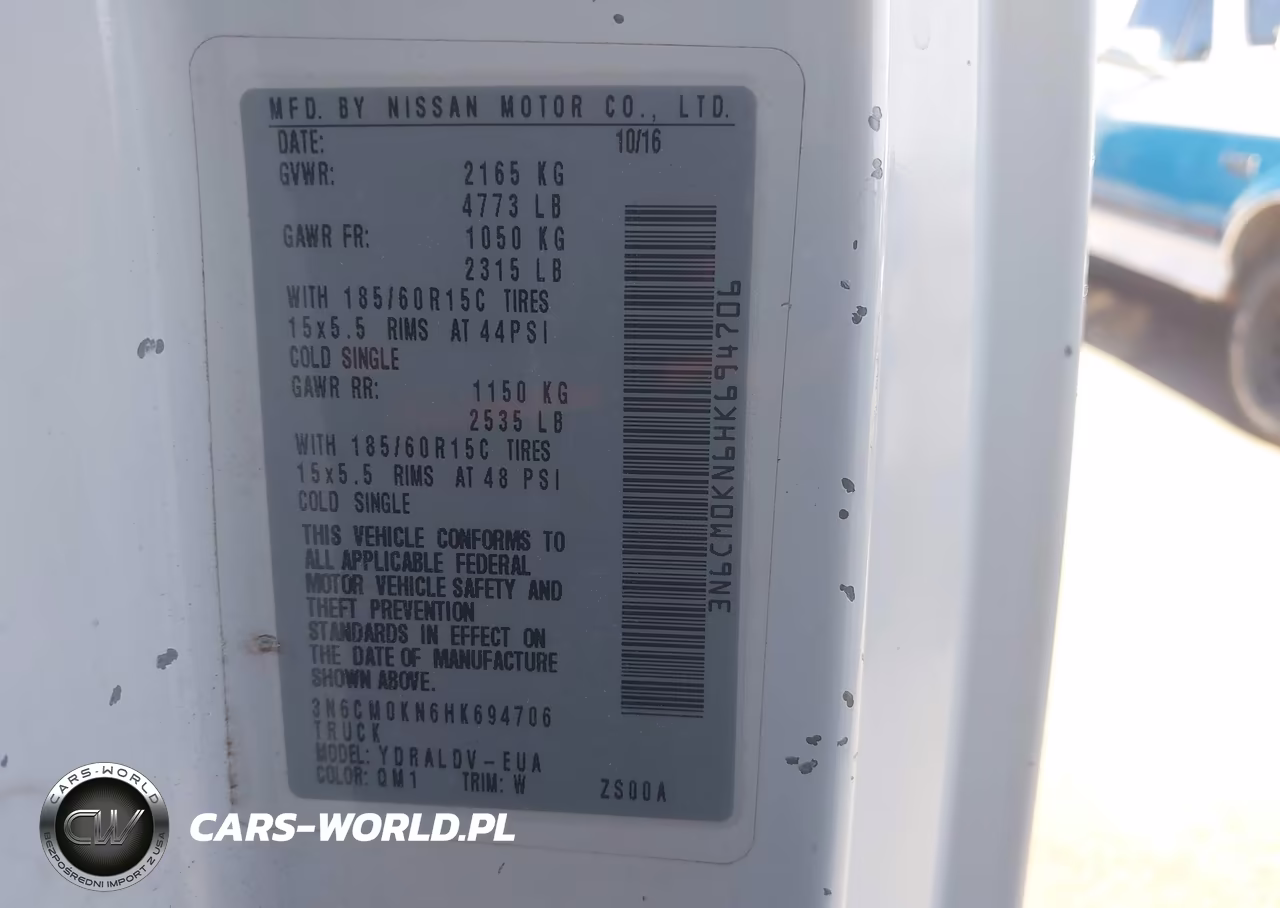 2017 Nissan Nv200 S VIN:3N6CM0KN6HK694706 - 9