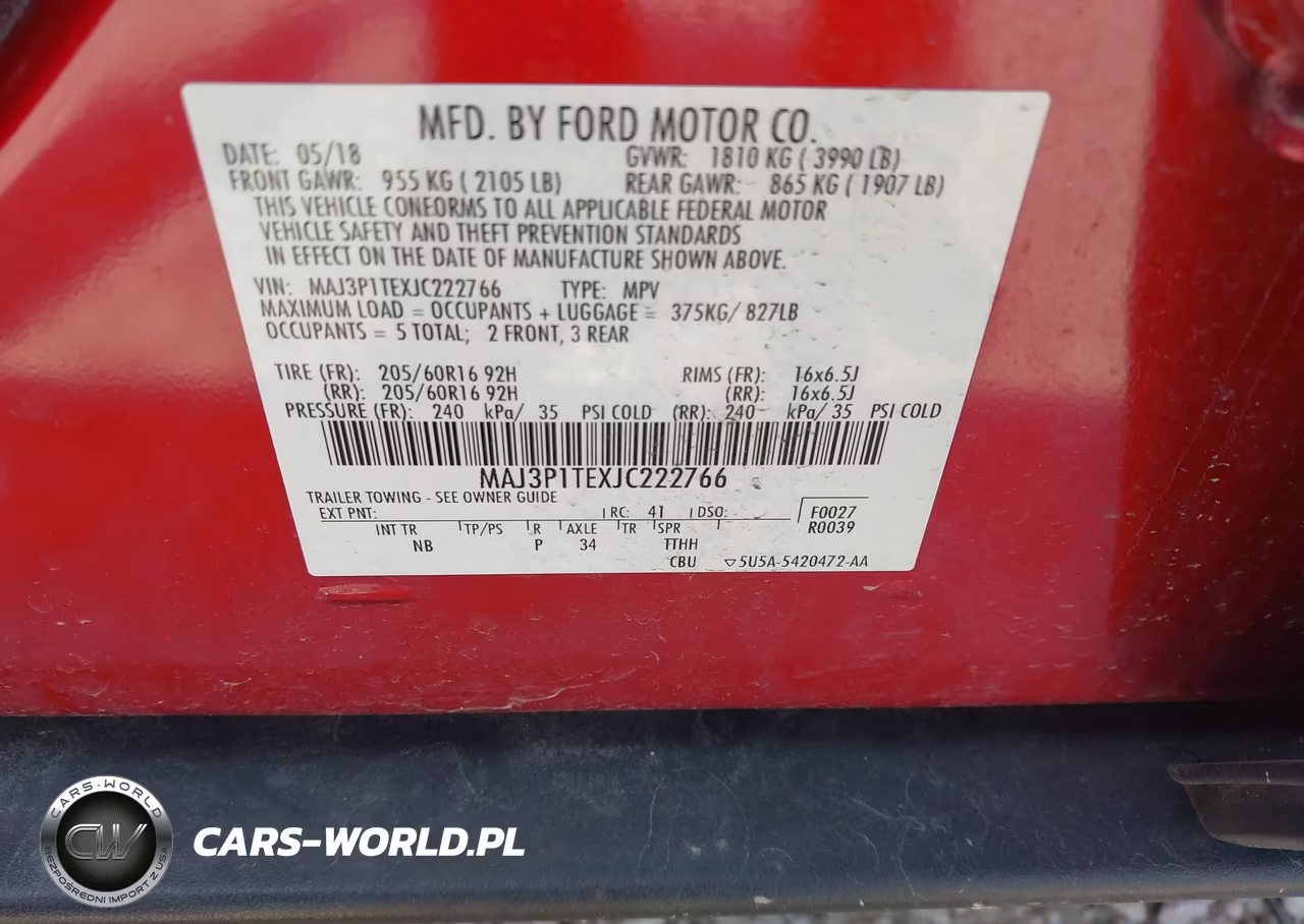 2018 Ford Ecosport Se VIN:MAJ3P1TEXJC222766 - 9