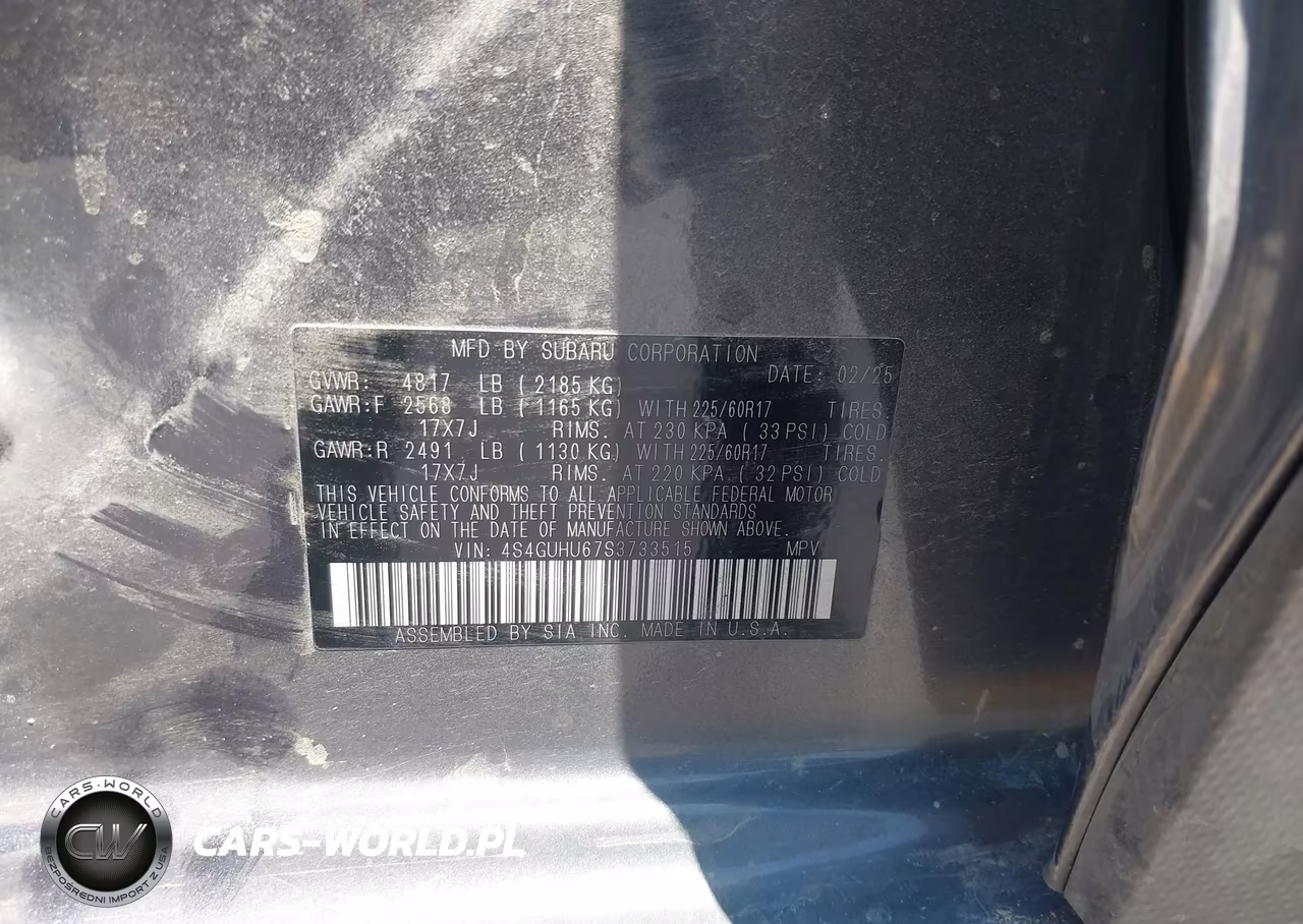 2025 Subaru Crosstrek Wilderness VIN:4S4GUHU67S3733515 - 9