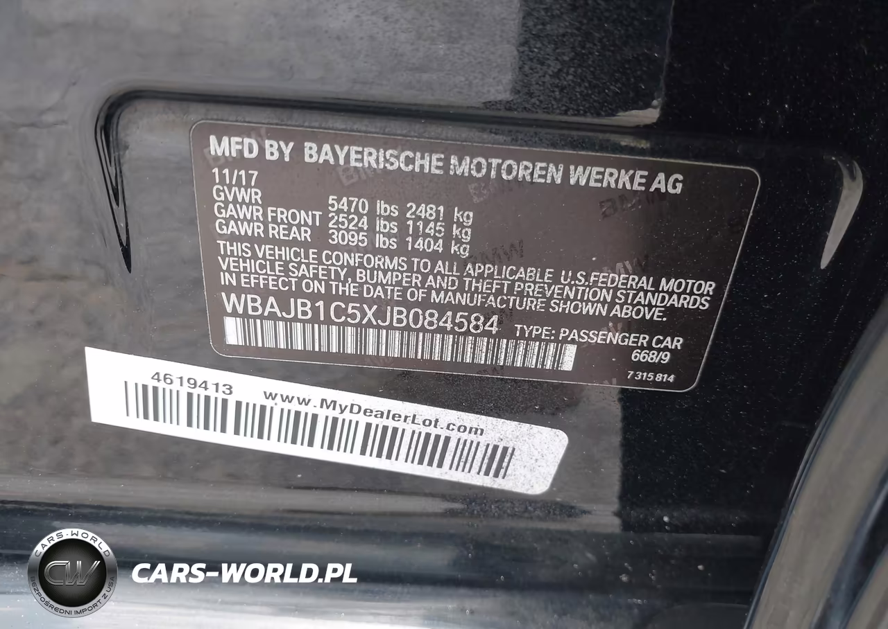 2018 BMW 530E xDrive Iperformance VIN:WBAJB1C5XJB084584 - 9