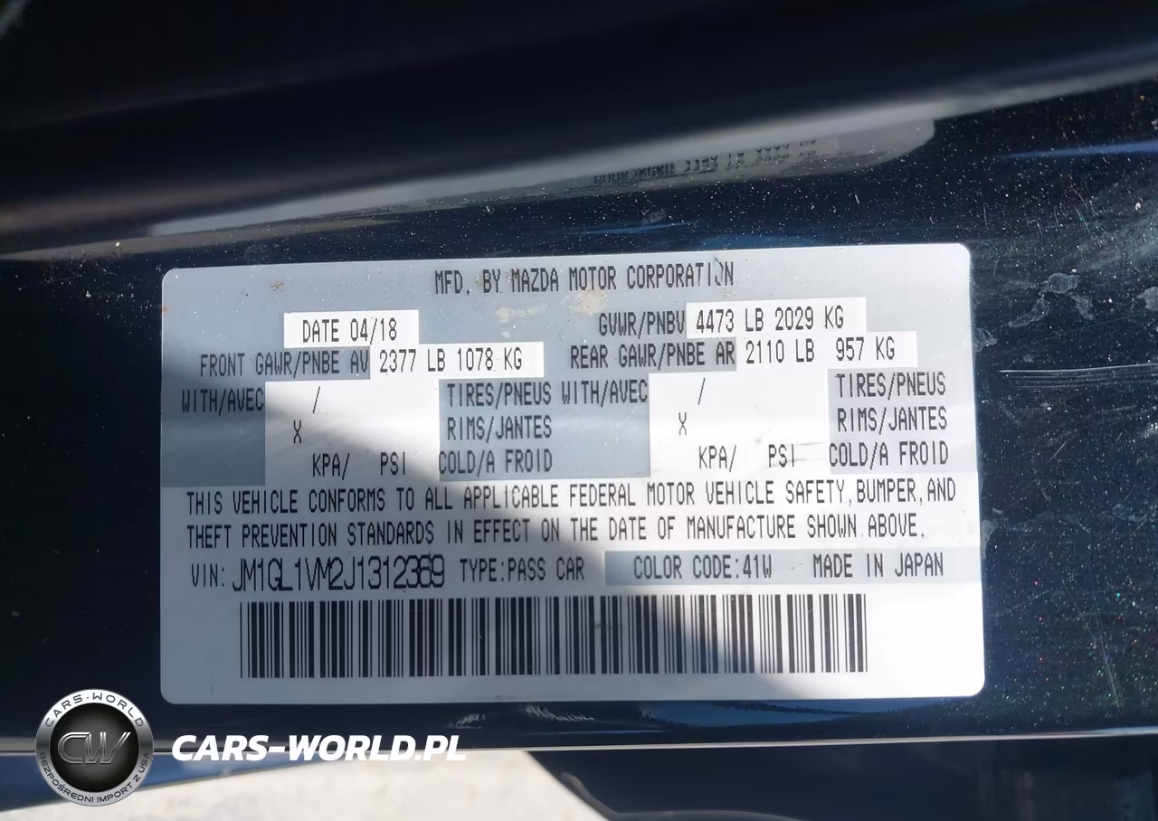 2018 Mazda Mazda6 Touring VIN:JM1GL1VM2J1312369 - 9