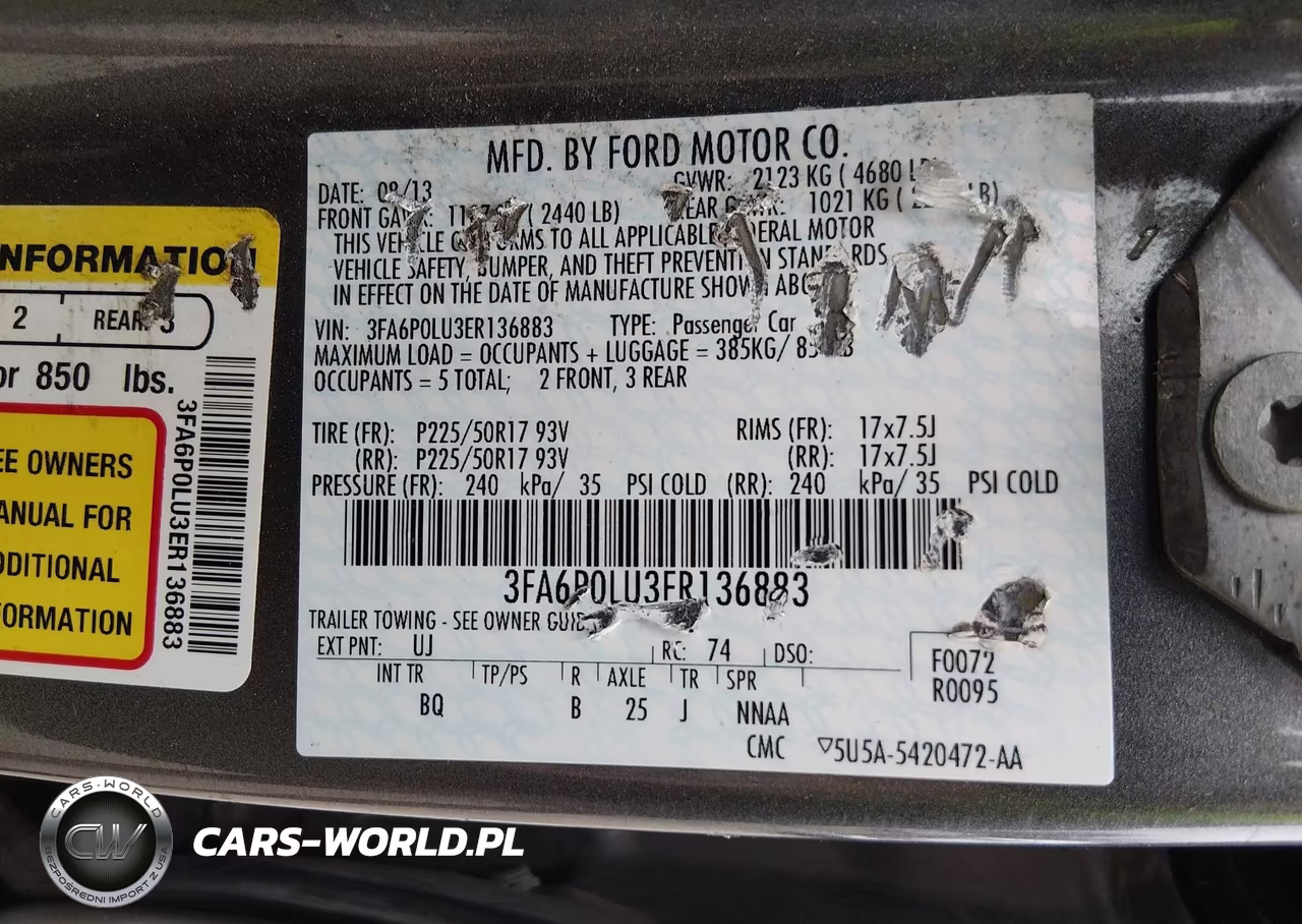 2014 Ford Fusion Hybrid Se VIN:3FA6P0LU3ER136883 - 9
