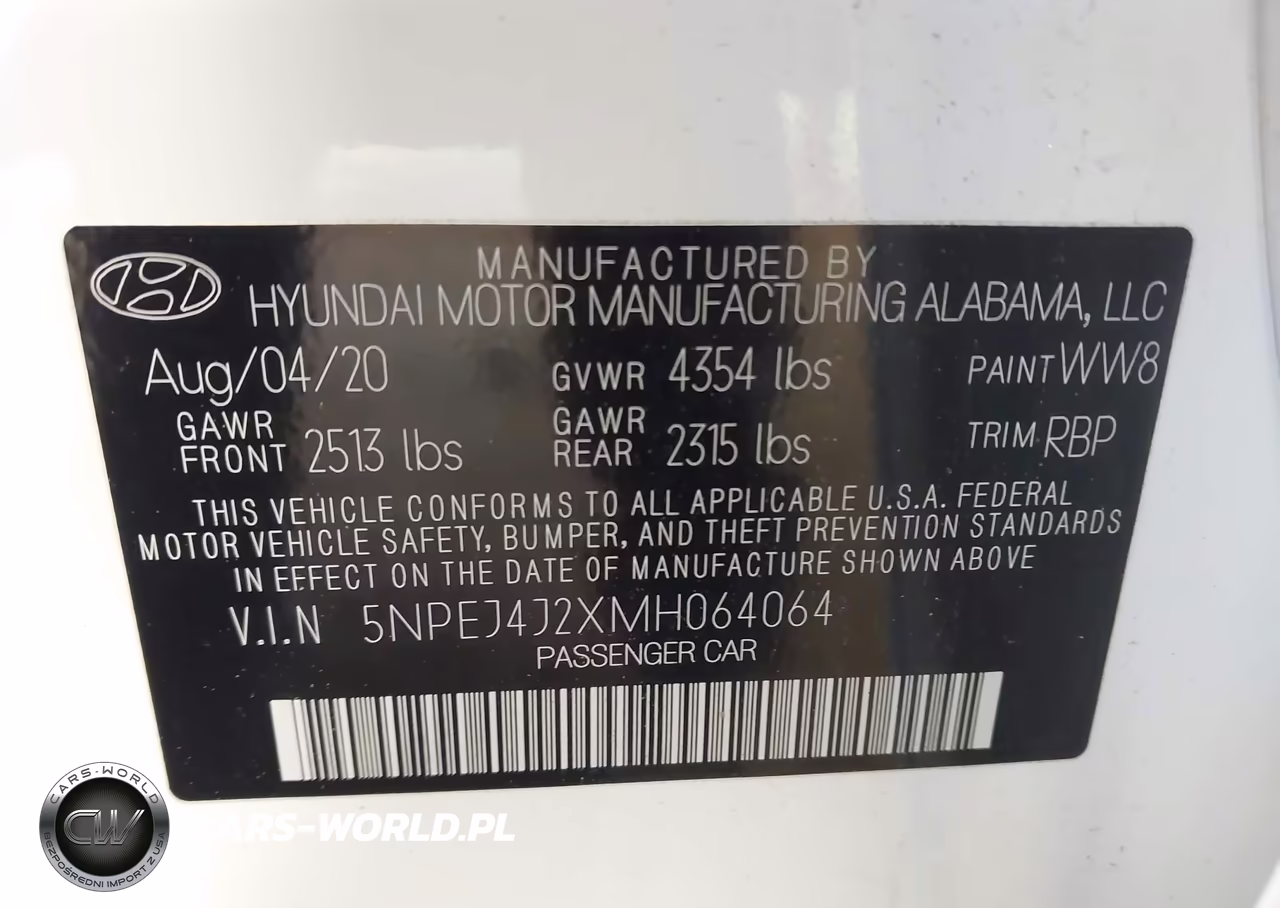 2021 Hyundai Sonata Sel Plus VIN:5NPEJ4J2XMH064064 - 9