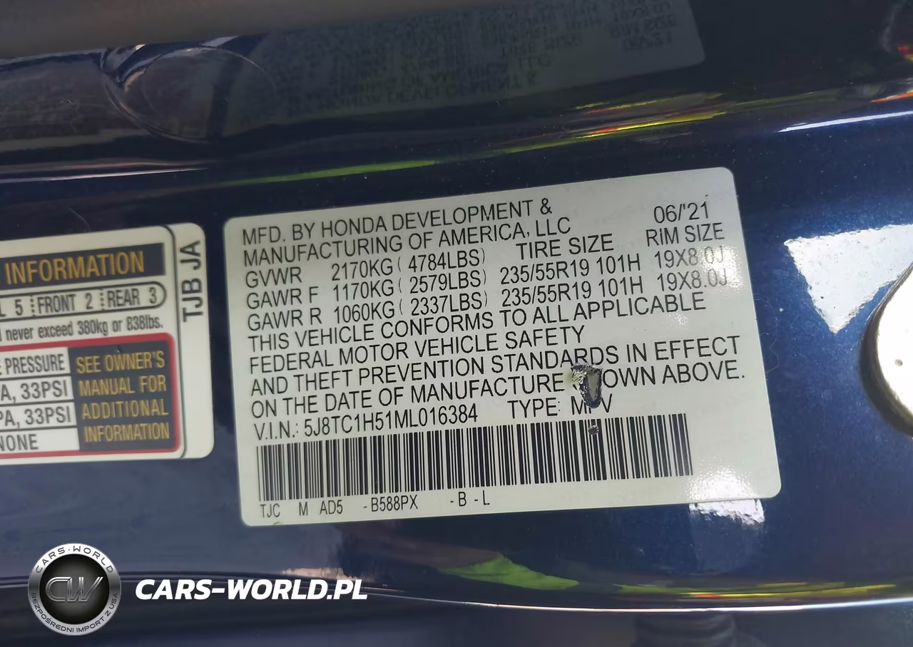 2021 Acura Rdx Technology Package VIN:5J8TC1H51ML016384 - 9