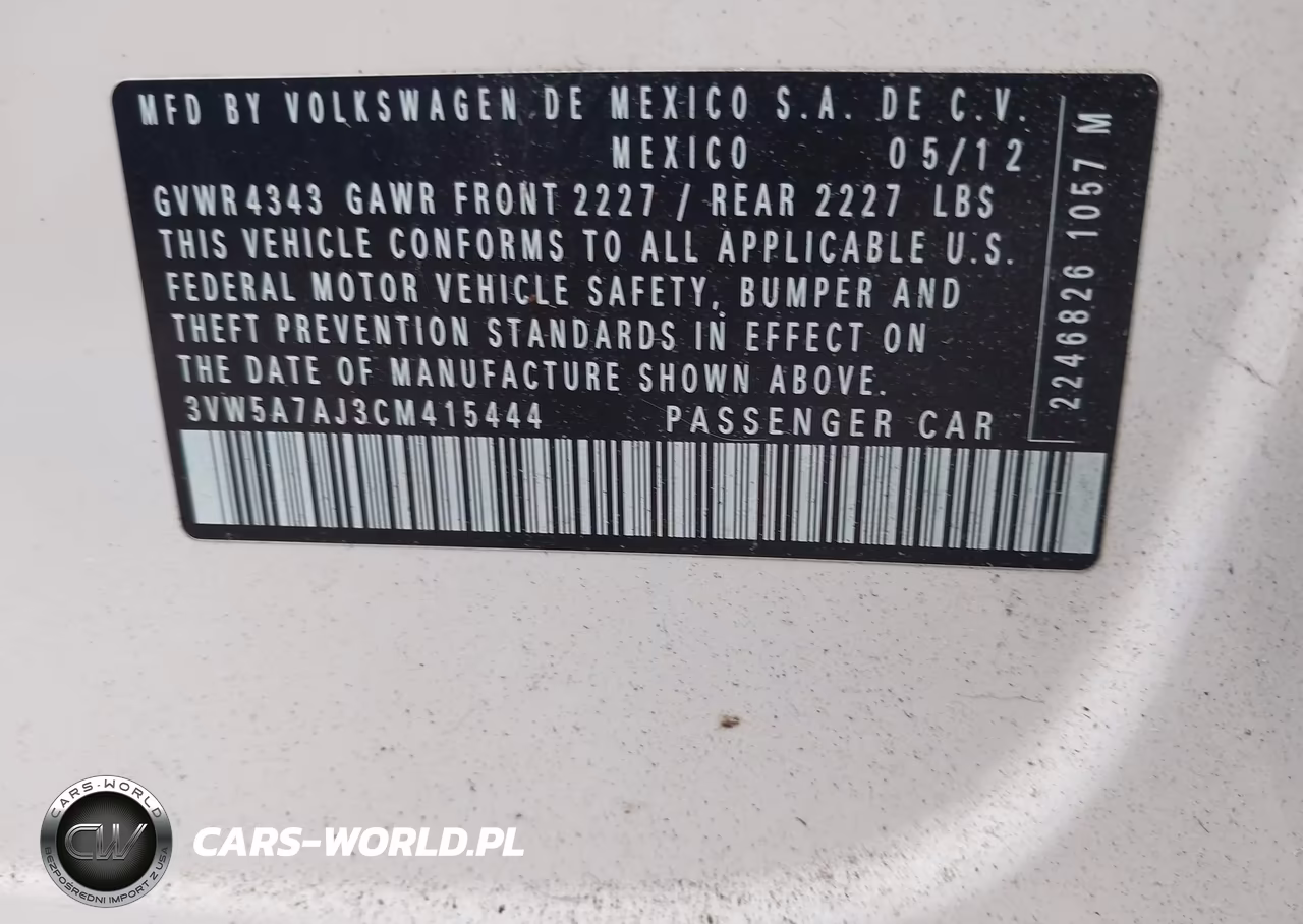 2012 Volkswagen Jetta Gli Autobahn W-Nav VIN:3VW5A7AJ3CM415444 - 9
