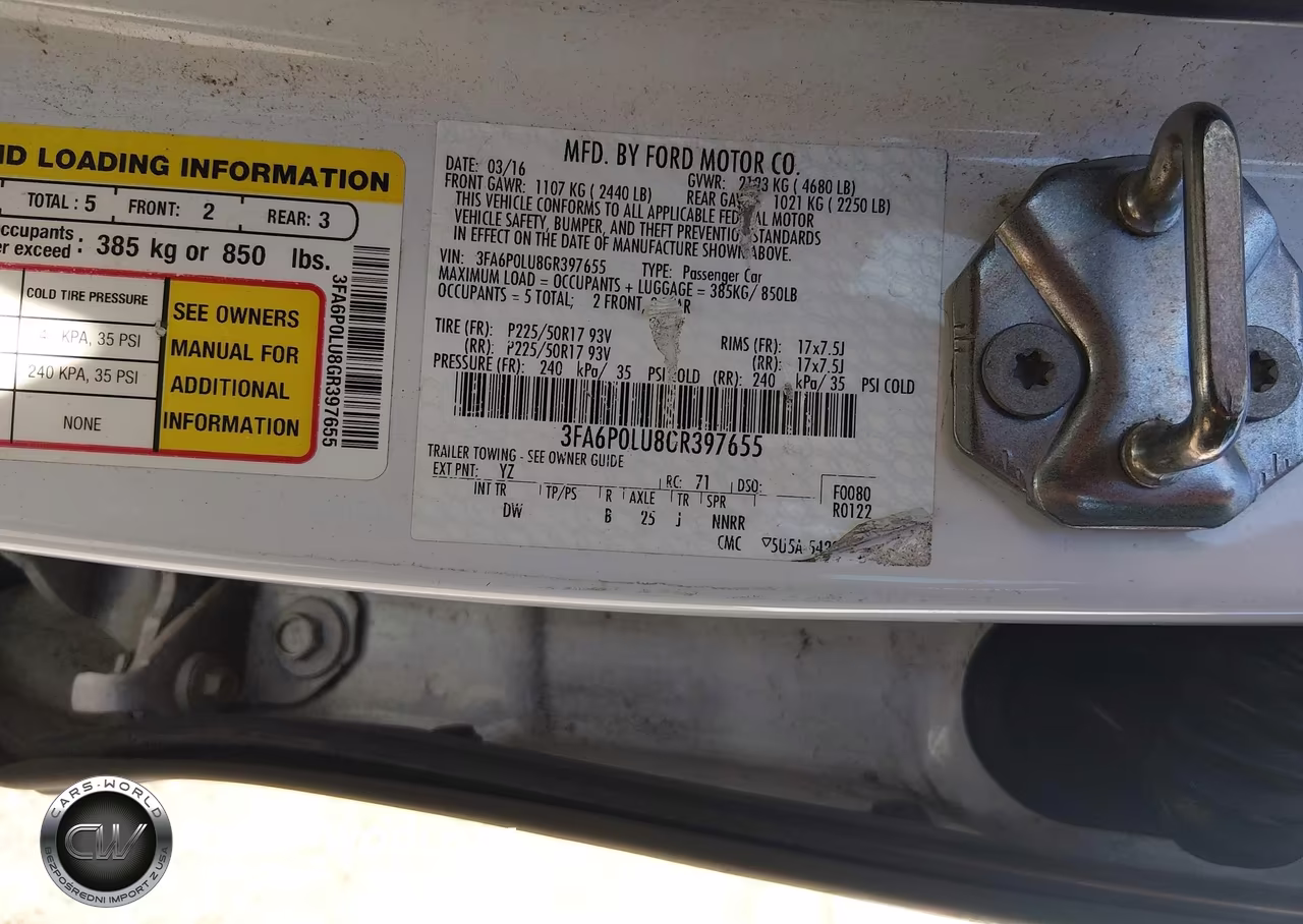 2016 Ford Fusion Hybrid Se VIN:3FA6P0LU8GR397655 - 9