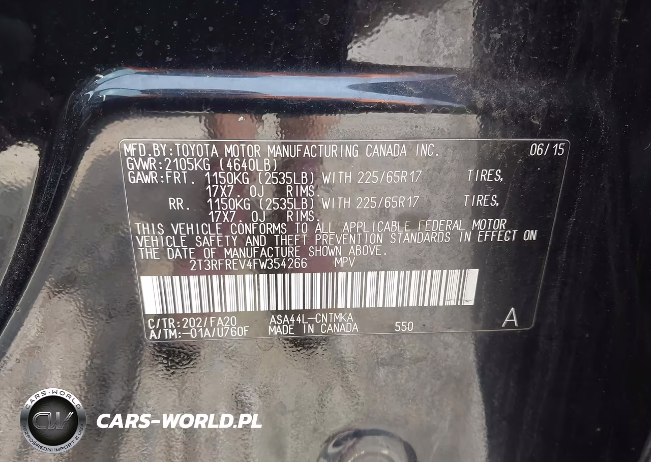 2015 Toyota Rav4 Xle VIN:2T3RFREV4FW354266 - 9