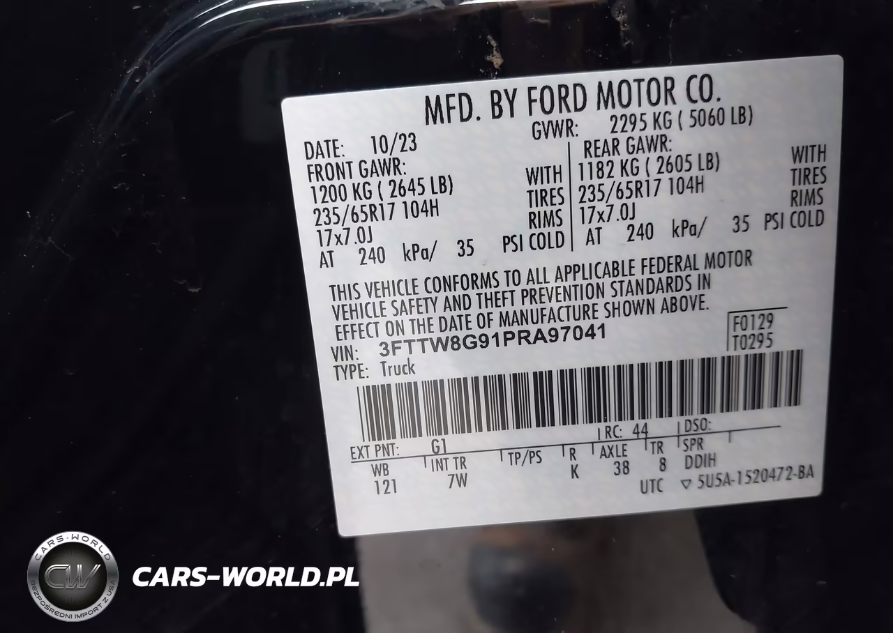 2023 Ford Maverick Xlt VIN:3FTTW8G91PRA97041 - 9