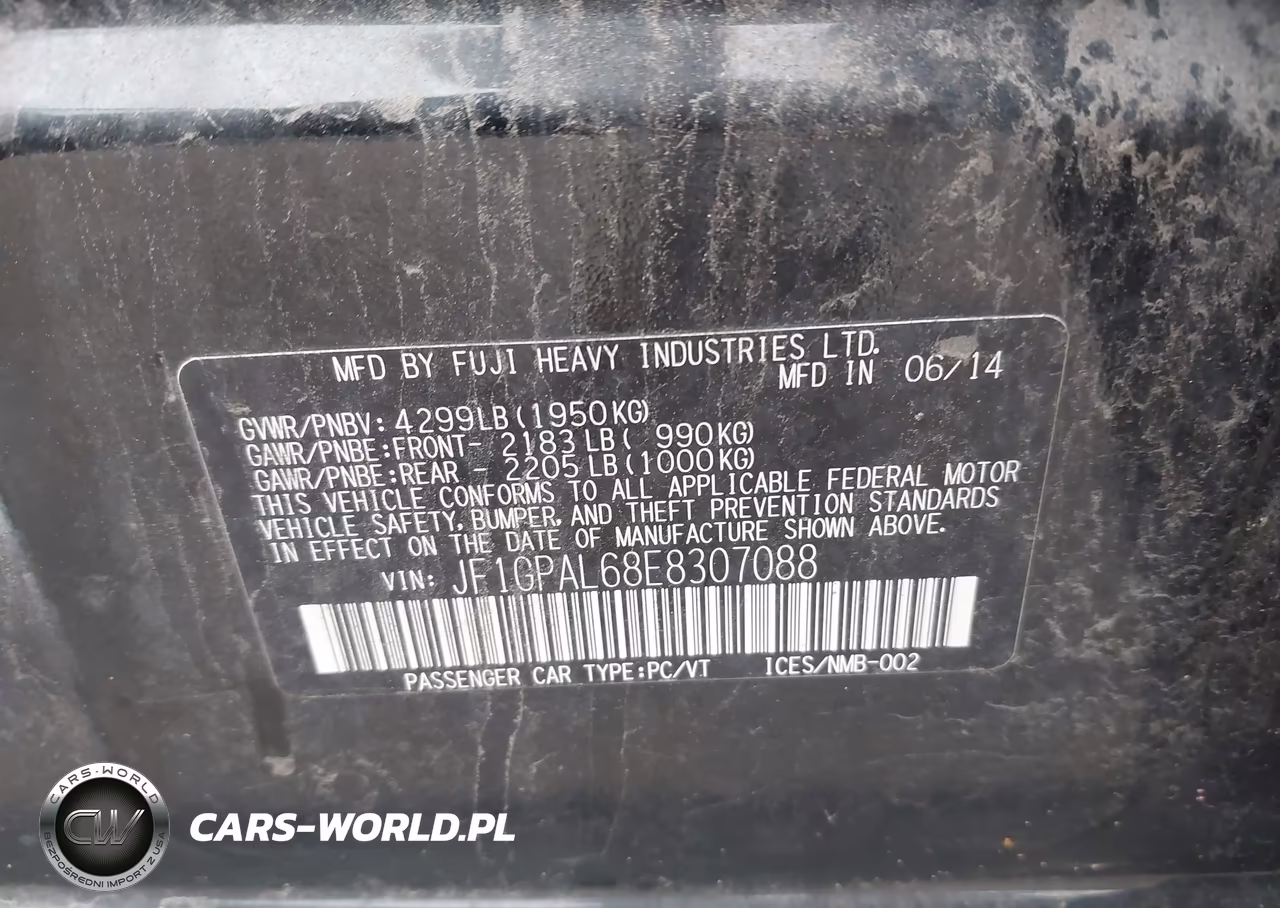 2014 Subaru Impreza 2.0I Sport Premium VIN:JF1GPAL68E8307088 - 9