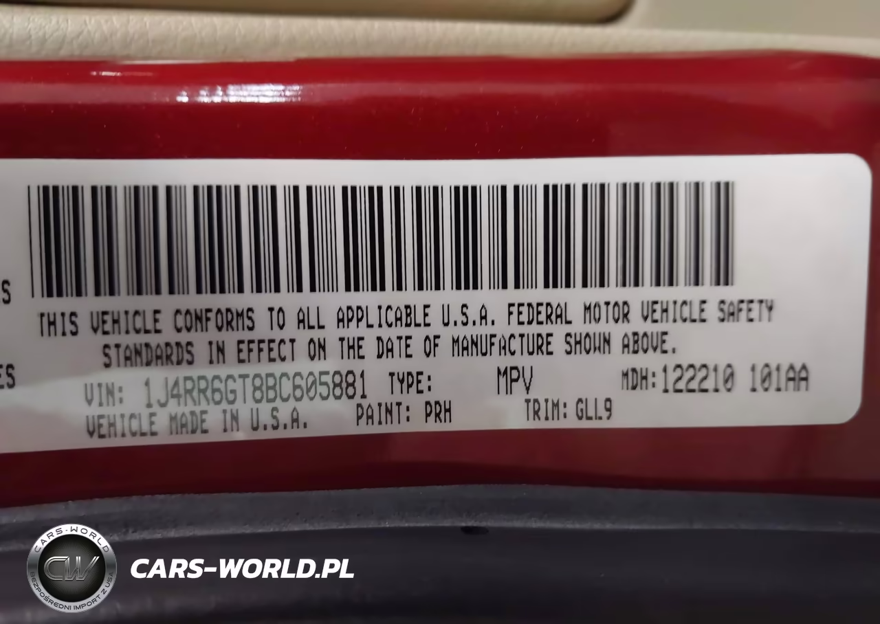 2011 Jeep Grand Cherokee Overland VIN:1J4RR6GT8BC605881 - 9