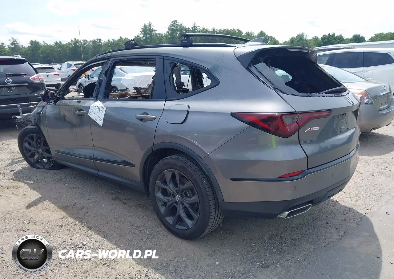2022 Acura Mdx A-Spec Package VIN:5J8YE1H01NL008596 - 3