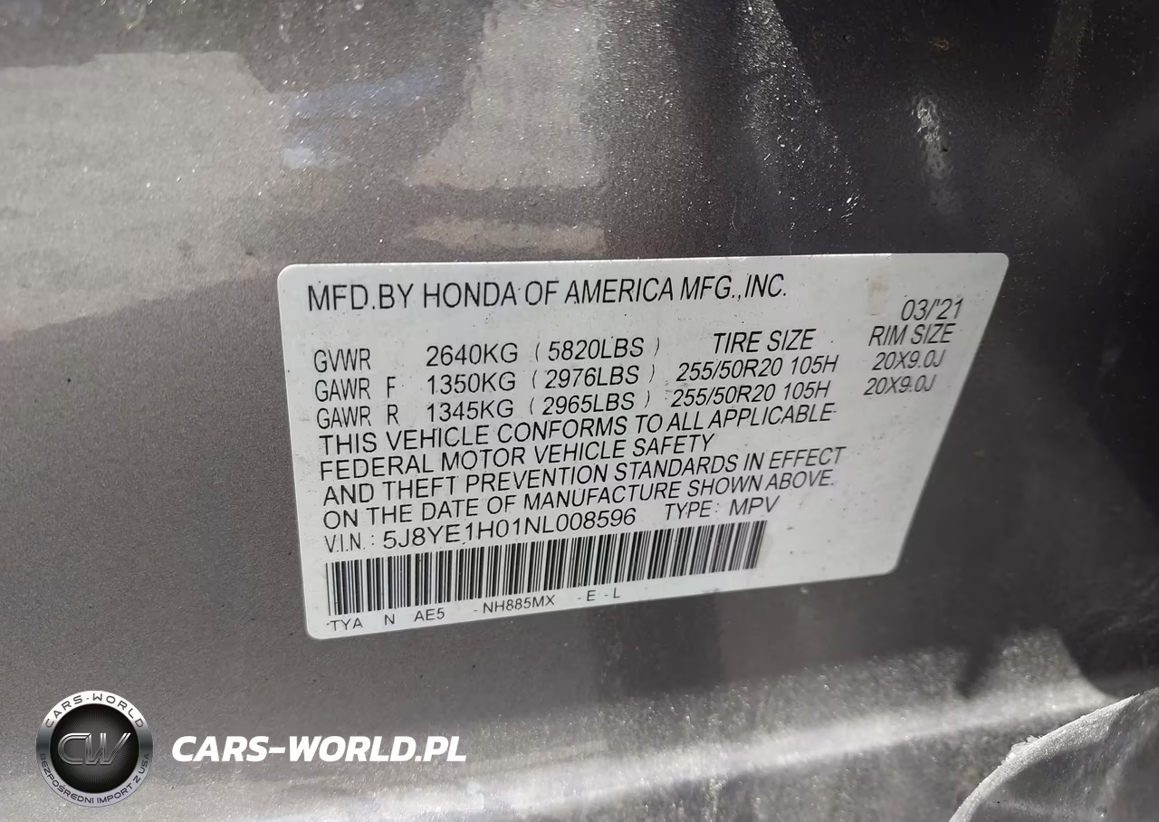 2022 Acura Mdx A-Spec Package VIN:5J8YE1H01NL008596 - 9