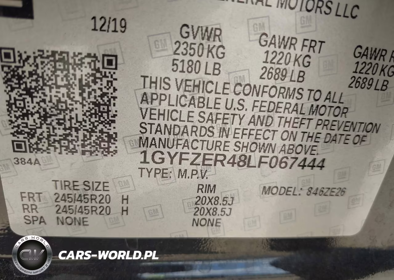 2020 Cadillac Xt4 Fwd Sport VIN:1GYFZER48LF067444 - 9