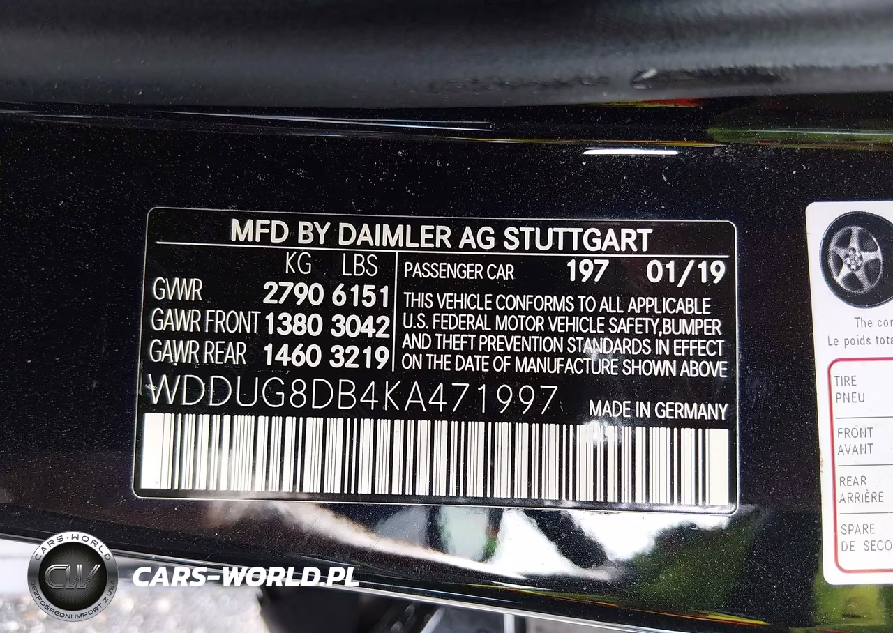 2019 Mercedes-Benz S 560 VIN:WDDUG8DB4KA471997 - 9