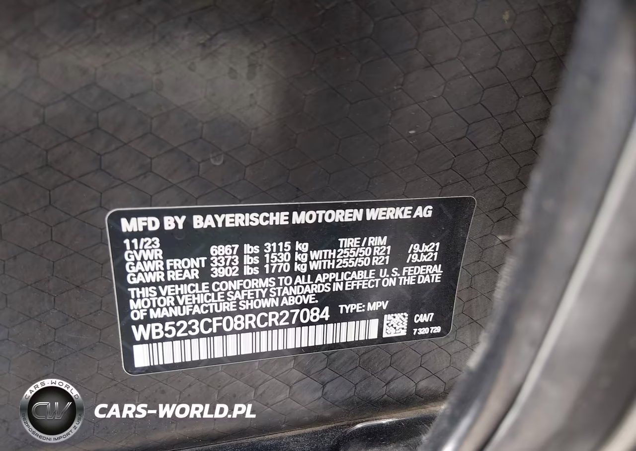 2024 BMW Ix xDrive50 VIN:WB523CF08RCR27084 - 9