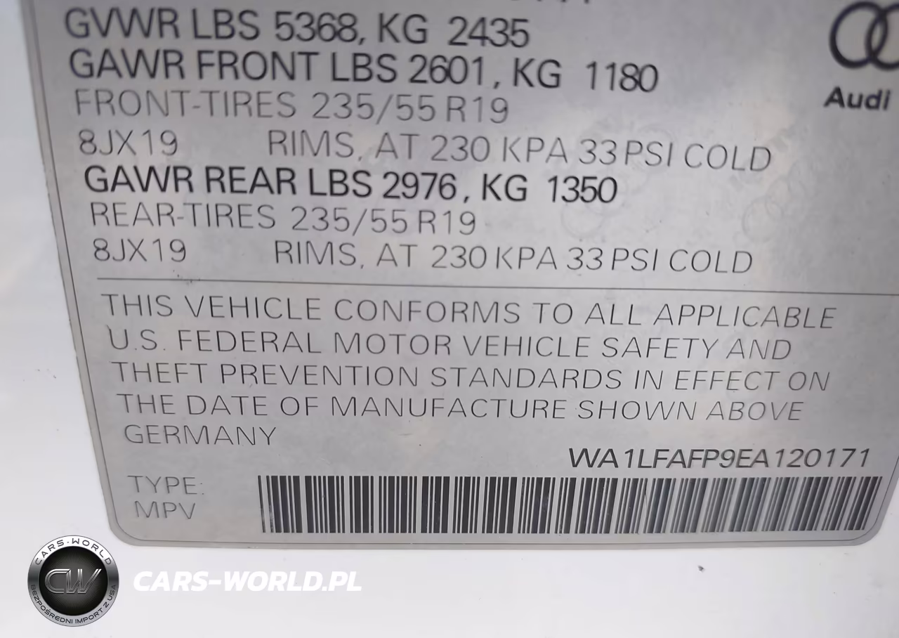2014 Audi Q5 2.0T Premium VIN:WA1LFAFP9EA120171 - 9