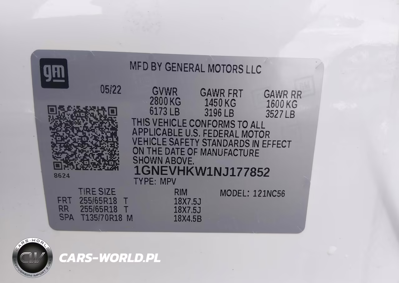 2022 Chevrolet Traverse Awd Lt Leather VIN:1GNEVHKW1NJ177852 - 9